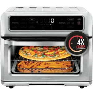 Chefman Toast-Air Dual-Function Air Fryer + Toaster Oven, Stainless Steel, 20 Liter