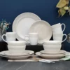 Royal Embossed Floral Breakfast Serving Set-16 Pcs
