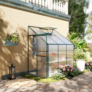 Outsunny Walk-In Garden Greenhouse Aluminum