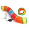 Carkira Cat Toy with Ball, Interactive Peek-a-Boo Colorful S Tunnel for Indoor Cats